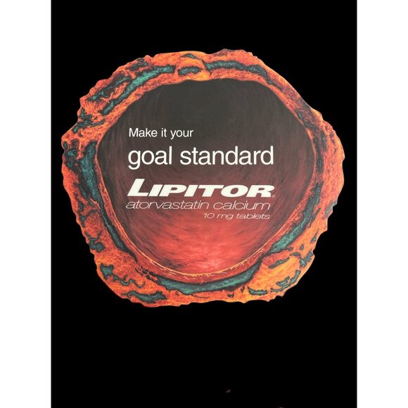 Lipitor Mouse Pad, Pharmaceutical Rep Collectibles, Doctor's Office‎ Computers - Picture 1 of 3